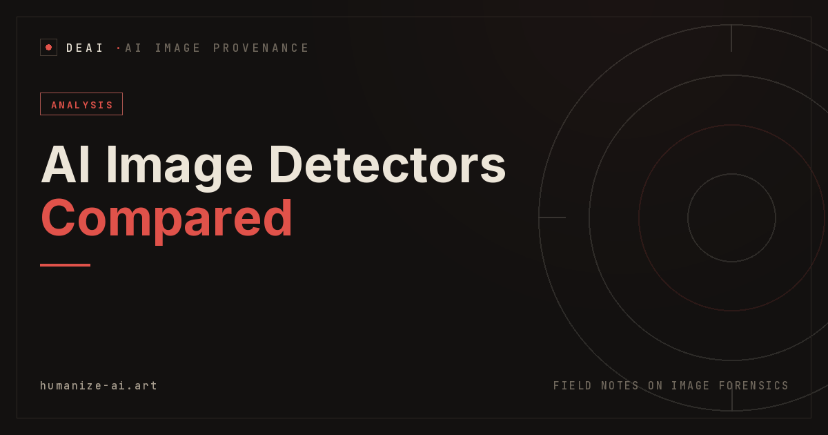 AI image detectors compared