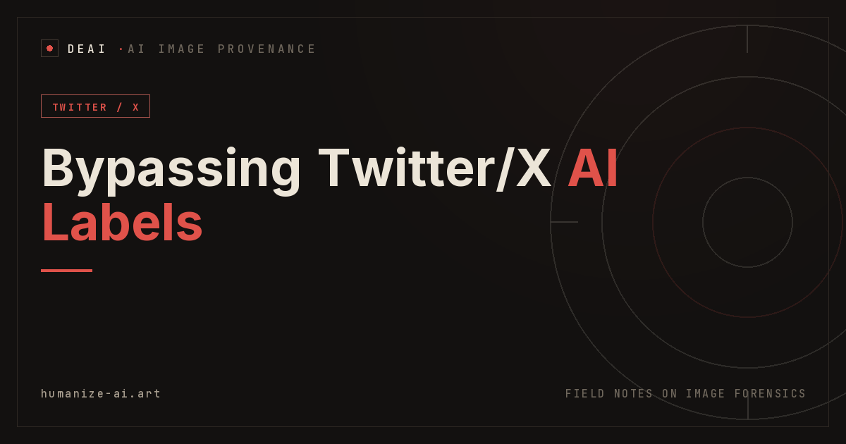 How to Bypass Twitter/X AI-Generated Image Labels
