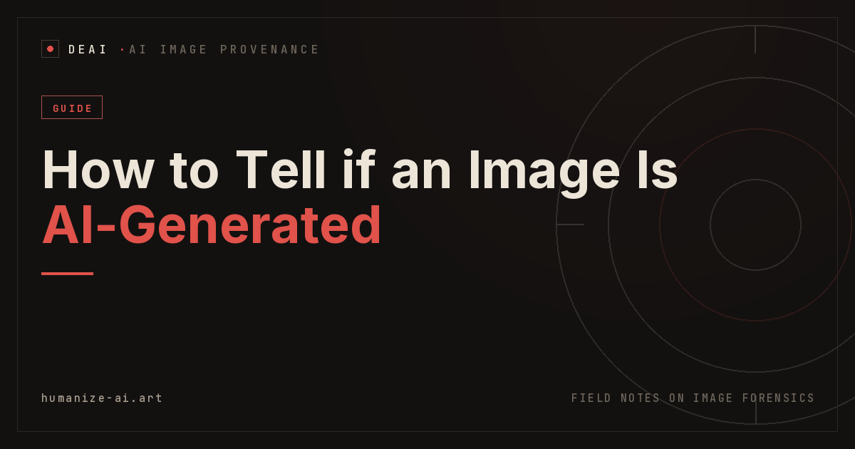 How to Tell if an Image Is AI-Generated: A Practical Checklist