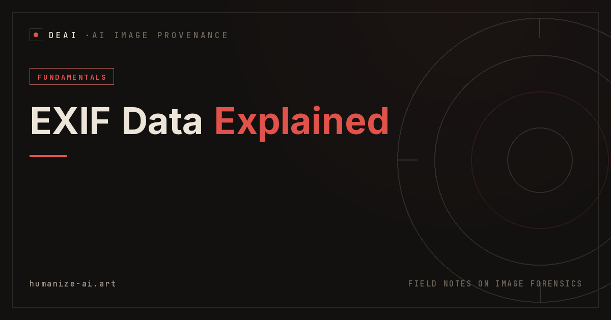 EXIF Data Explained: What Your Camera Writes Into Every Photo