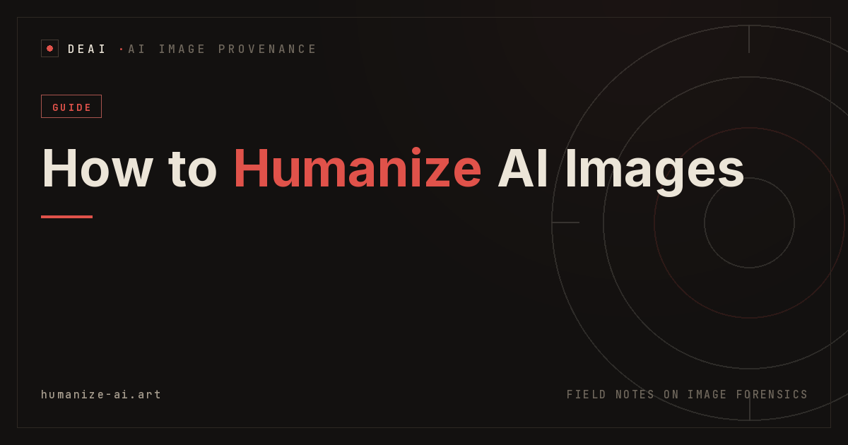 How to Humanize AI Images: Make Them Look Real